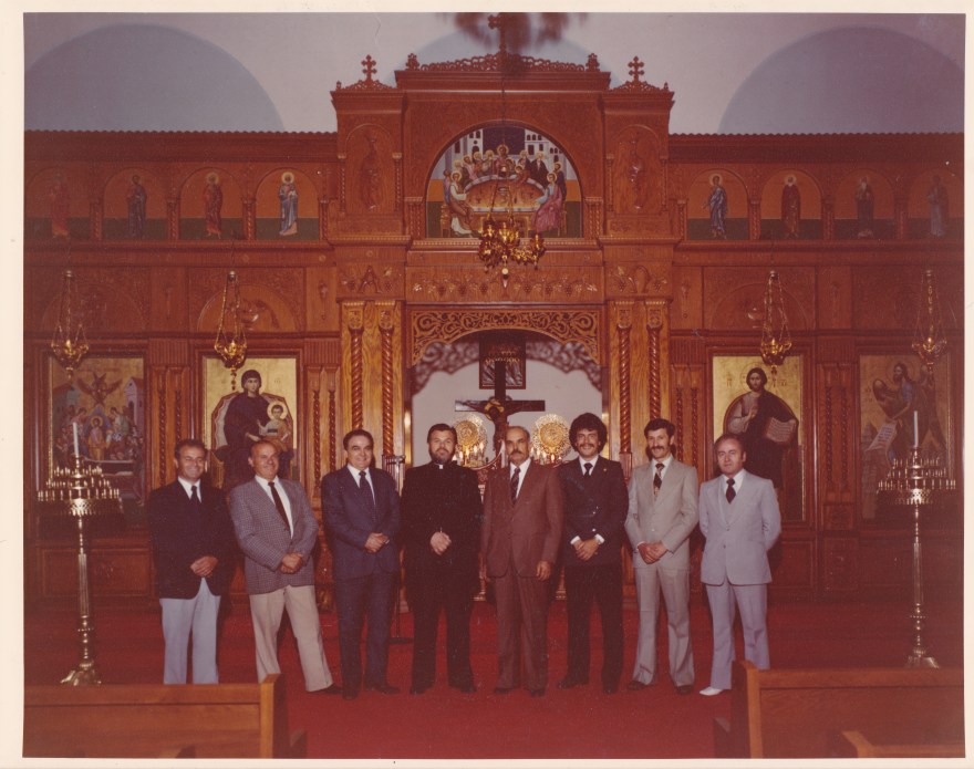 1970s Church Council, Louis is second from left